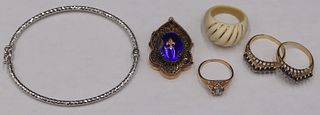 JEWELRY. 14kt and 10kt Gold Jewelry Grouping.