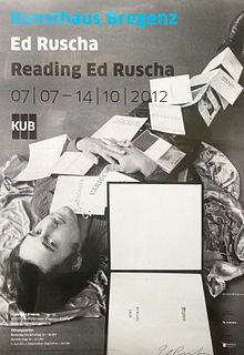 Ed Ruscha - Reading Ed Ruscha Poster