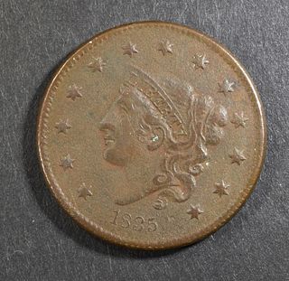 1835 HEAD OF 1836 LARGE CENT VF
