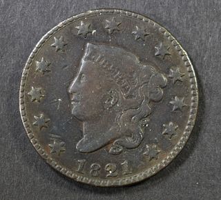 1821 LARGE CENT  VF/XF