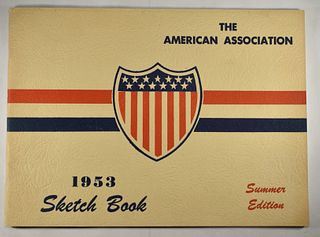 1953 BASEBALL AMERICAN ASS'N SKETCH BOOK