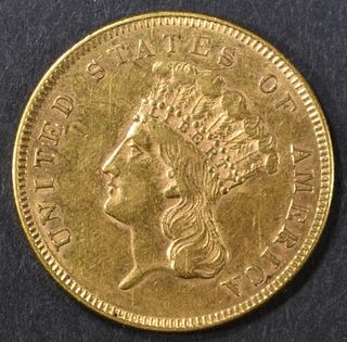 1855 $3 GOLD PIECE AU