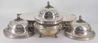 SILVERPLATE. (3) Christofle Silver Plated Plate