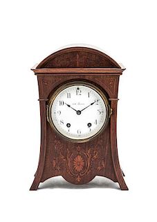 A Seth Thomas Mantel Clock, Height 13 3/8 inches.