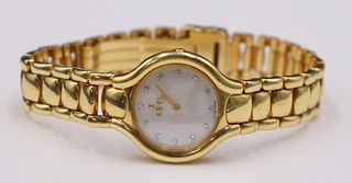 JEWELRY. Ebel Beluga 18kt Gold and Diamond Watch.