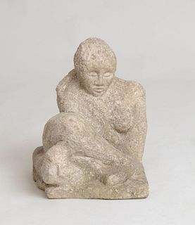 ATTRIBUTED TO JOHN FLANNAGAN (1895-1942): SEATED FIGURE