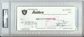 Al Davis Signed Autographed Person Check Oakland Raiders PSA/DNA