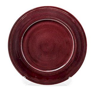 A Contemporary Charger, Diameter 18 inches.