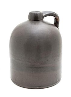 A Stoneware Pottery Jug, Height 11 1/2 inches.