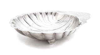An American Silver-Plate Dish, Length over handle 10 1/8 inches.