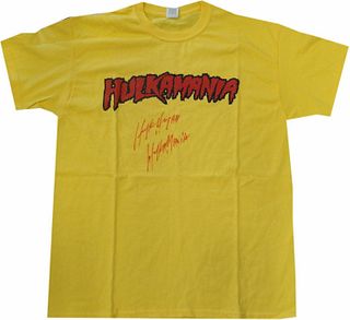 Hulk Hogan Hand Signed Autograph Shirt Custom Hulkamania Beckett BAS