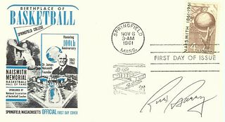 Rick Barry Signed Autographed 1961 First Day Issue Cachet Warriors JSA
