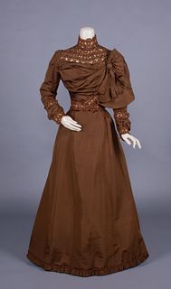 SILK OTTOMAN AFTERNOON DRESS, c. 1900
