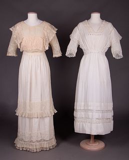 TWO TEA DRESSES, 1910s