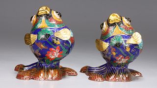 Pair of Chinese Cloisonne Fish