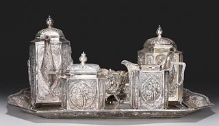 Antique German Silver Tea Set