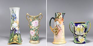 Group of Four Vintage Porcelain Vases