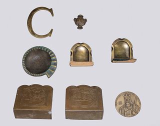 Group of Eight Various Metal Objects