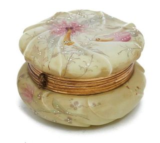 Wavecrest Floral-decorated Glass Box