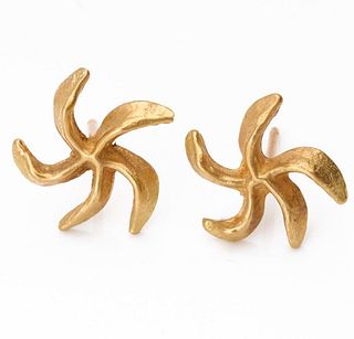 Pair of 14Kt Gold Earrings