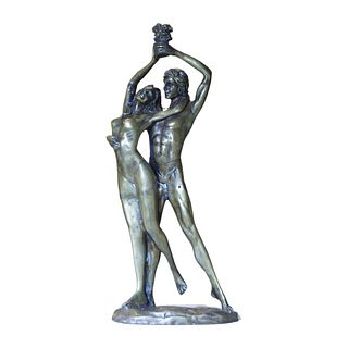 Art Deco Bronze Dancing Couple Sculpture