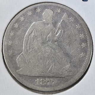 1877 SEATED LIBERTY HALF DOLLAR G