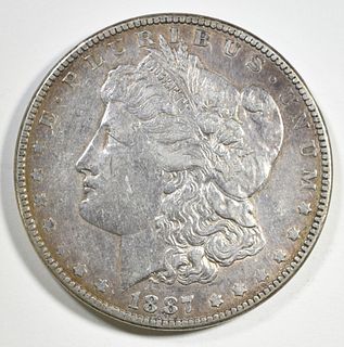 1887/6 MORGAN DOLLAR XF