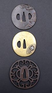 Collection of (3) Japanese Edo Period Tsubas.