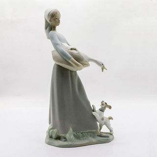 Girl With Goose & Dog 1014866 - Lladro Porcelain Figurine