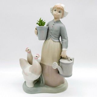 Girl with Hens 1011103 - Lladro Porcelain Figurine