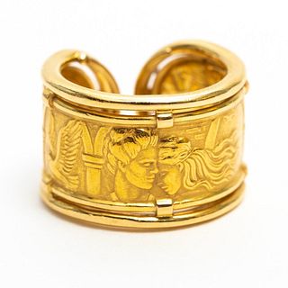 Carrera y Carrera Signed Romeo and Juliet  18k Gold Ring