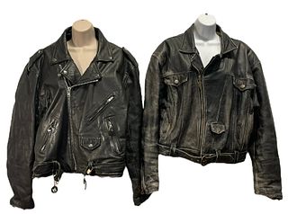 Two Vintage Leather Jackets HARLEY DAVIDSON