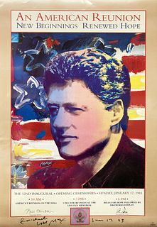 Peter Max - Bill Clinton Inagural Gala Poster