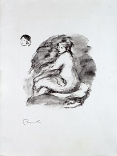 Pierre-Auguste Renoir - Etude de femme nue assise