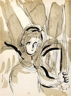 Marc Chagall - Angel with a Sword