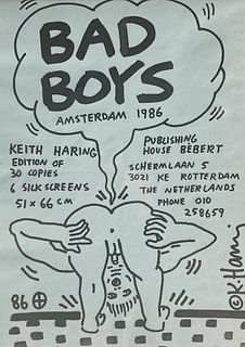 Keith Haring - Bad Boys Original Poster