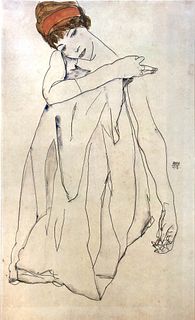 Egon Schiele (After) - Ballerina