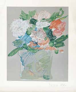 Peter Max - Vase of Flowers
