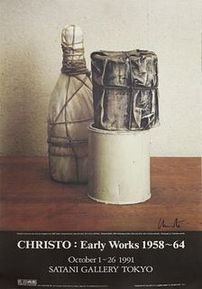 Christo - Early Works 1958-1964 - Signed Poster