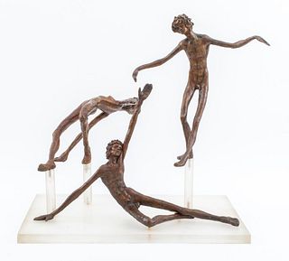 Victor Salmones "Dios Del Agua" Bronze Sculpture