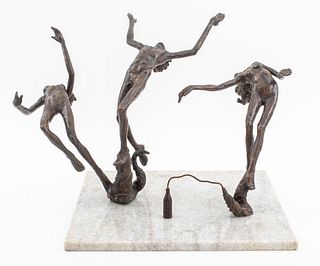 Victor Salmones "Iluciones" Bronze Sculpture