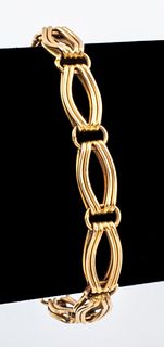 Unoaerre Italian 14K Yellow Gold Link Bracelet