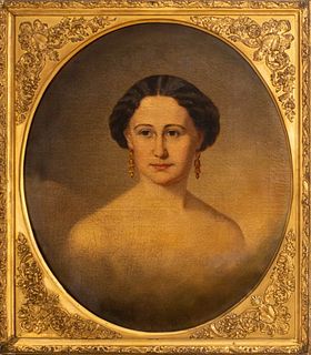 Emil Foerster "Portrait Of A  Lady," 1854