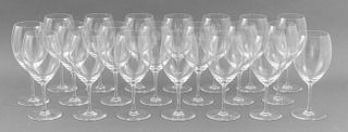 Baccarat Crystal Red Wine Glasses, 21