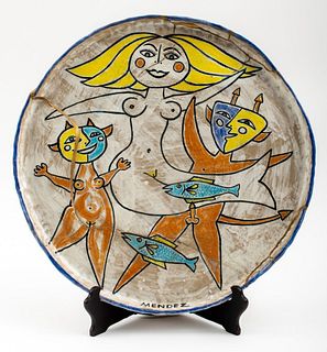 Louis Mendez Ceramic Charger with Kintsugi