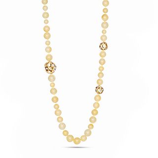 Angela Cummings for Tiffany & Co. Gold and Agate Beads Necklace