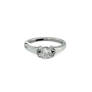 CARTIER Platinum Ballerine  0.42 D/VVS1 Diamond Engagement Ring  Size 5.25