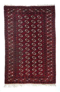 Vintage Turkeman Rug, 4'5'' x 7'0'' ( 1.35 x 2.13 M)