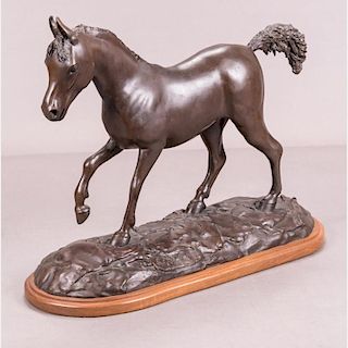 Thomas C. McCullough (20th Century) Horse Figure, Bronze,