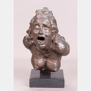 William Redgrave (1903-1982) The Scream, Bronze,